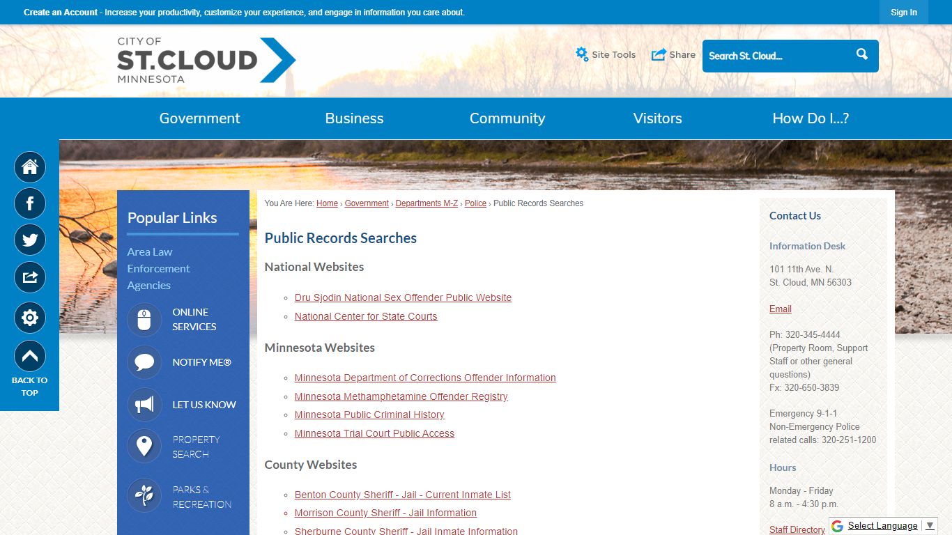 Public Records Searches | St. Cloud, MN - Official Website